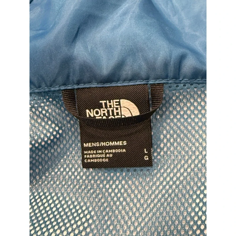 The North Face Antora DryVent Jacket Mens Large Blue Black Waterproof Hooded